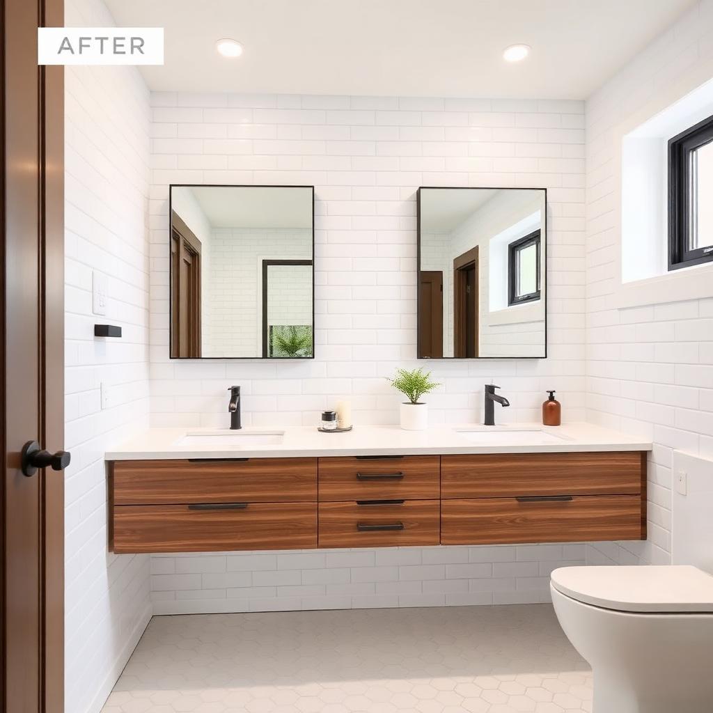 Guest bath full remodel — after