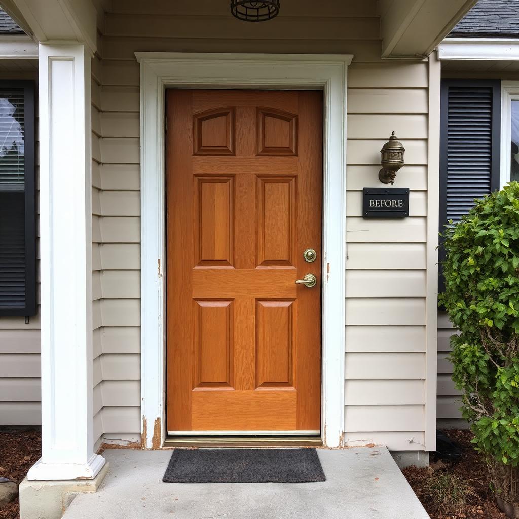 Front entry facelift — before